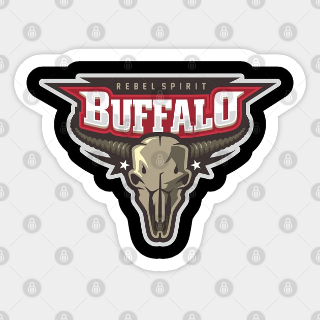 BUFFALO Sticker by TEENIE DESIGN